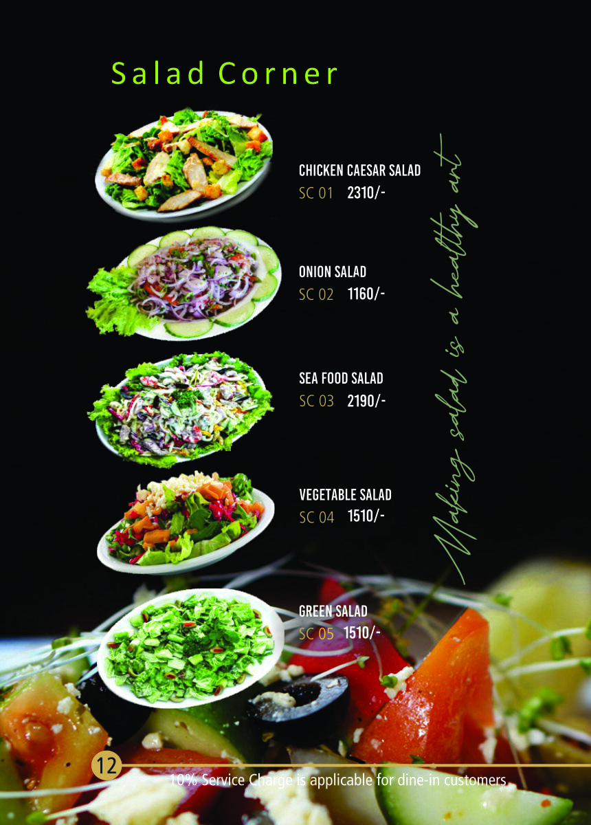 Menu Page 13